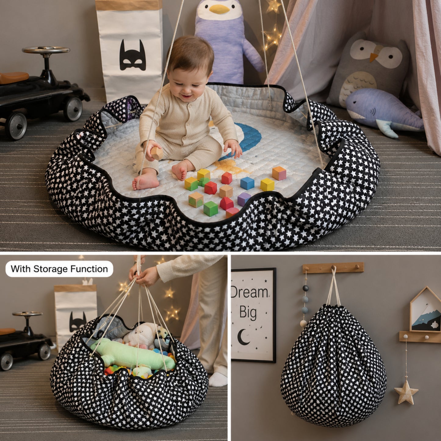 Little Teekie Farm Maze Baby Play Mat With storage function