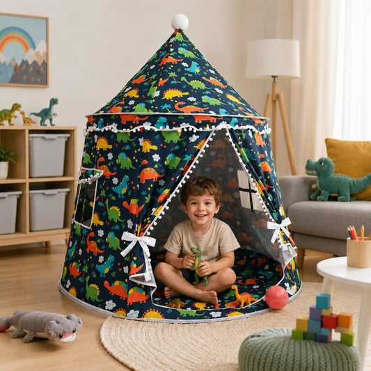 Kids Play Tent Indoor Princess Teepee | Balck
