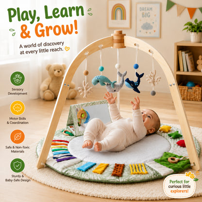 Little Teekie Ocean Baby Play Gym & Sensory Activity Mat