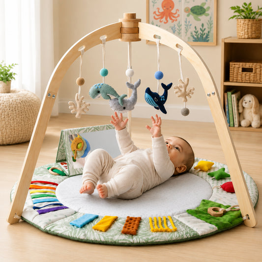 Little Teekie Ocean Baby Play Gym & Sensory Activity Mat