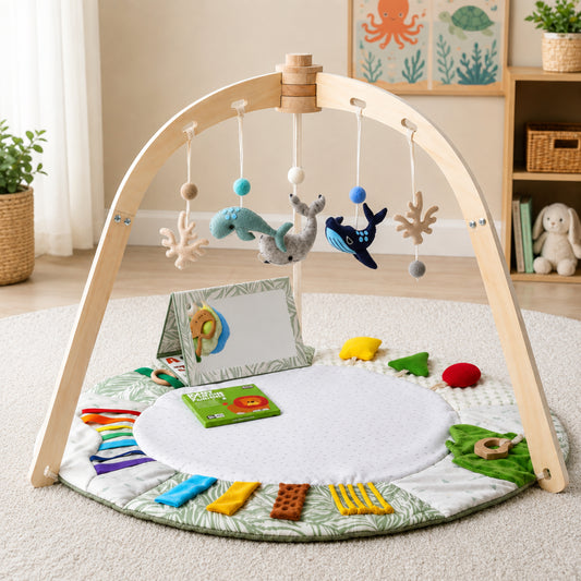 Little Teekie Ocean Baby Play Gym & Sensory Activity Mat