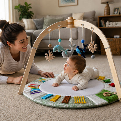 Little Teekie Ocean Baby Play Gym & Sensory Activity Mat