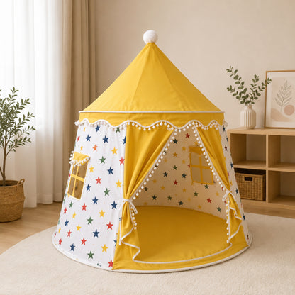 Yellow Star Kids Indoor Play Tent