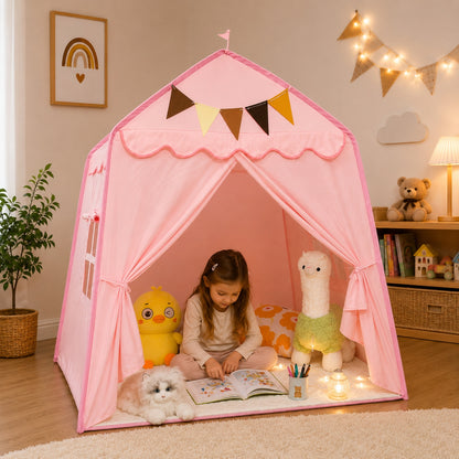 Little Teekie Kids Bed Canopy Play Tent Pink