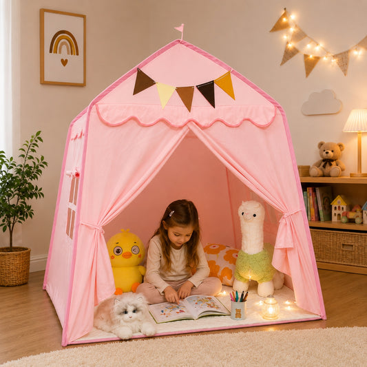 Little Teekie Kids Bed Canopy Play Tent Pink
