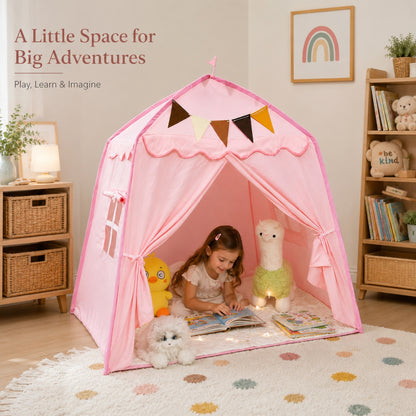 Little Teekie Kids Bed Canopy Play Tent Pink