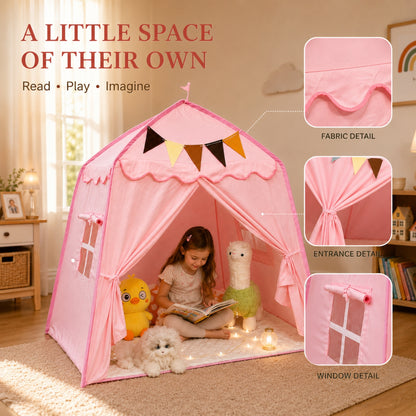 Little Teekie Kids Bed Canopy Play Tent Pink