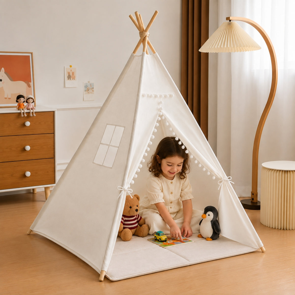 Little Teekie Classic Teepee Play Tent for Kids