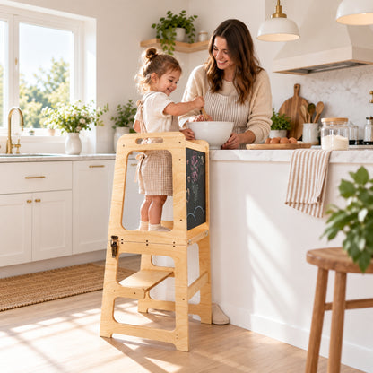 Little Teekie 3-in-1 Adjustable Wooden Learning Tower