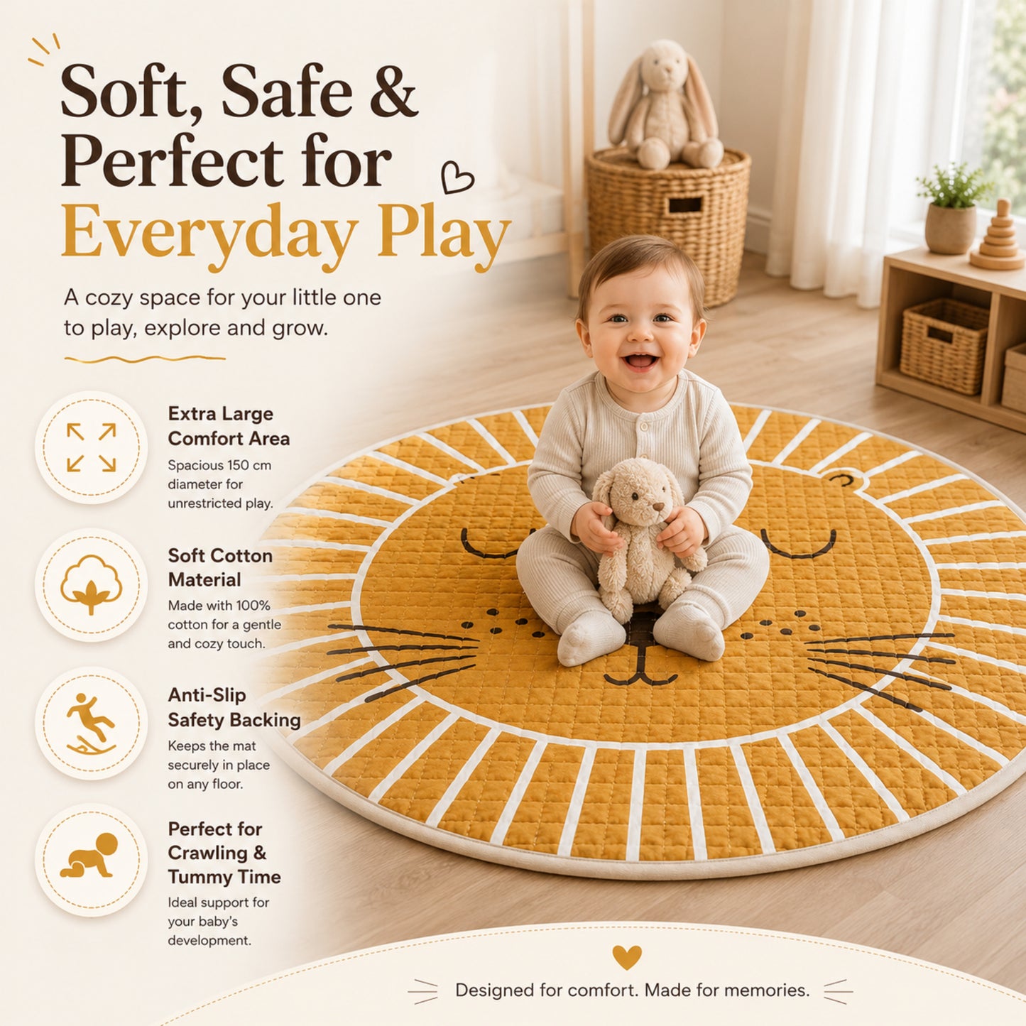 Little Teekie Lion Baby Play Mat