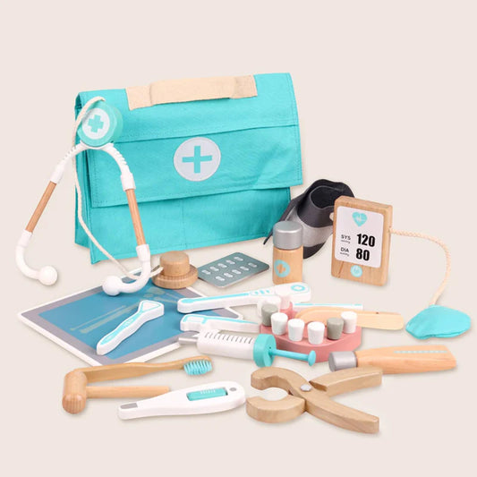 Little Teekie Wooden Kids Doctor Play Set