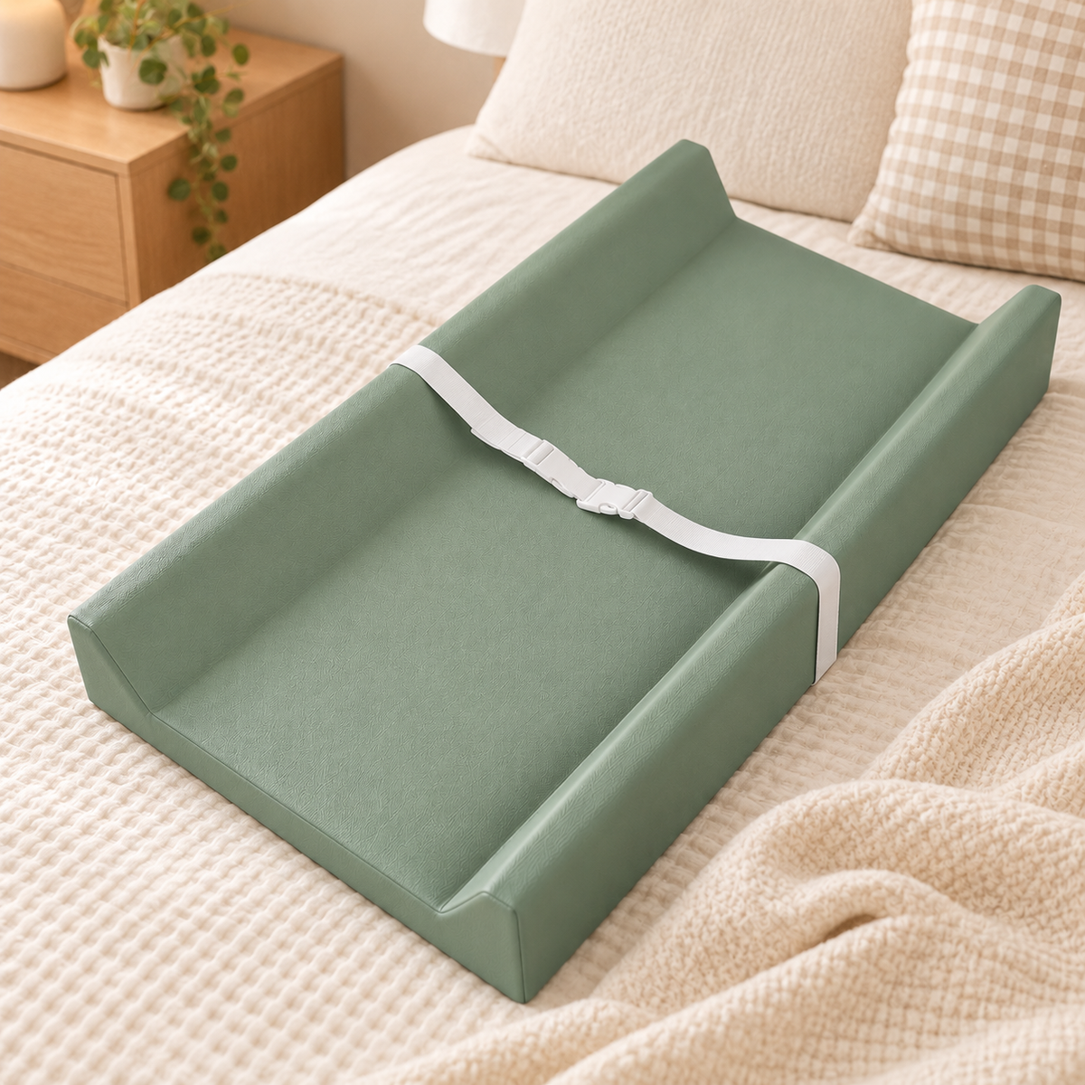 Little Teekie Baby Changing Pad | Waterproof Dual Foam 40x80cm – Sage