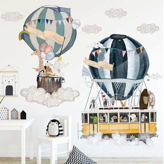 Little Teekie Hot Air Balloon Wall Stickers