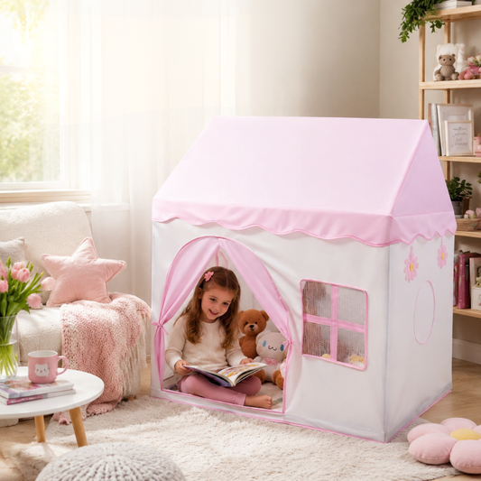 Little Teekie Kids Playhouse Tent Indoor Fabric Play Hut