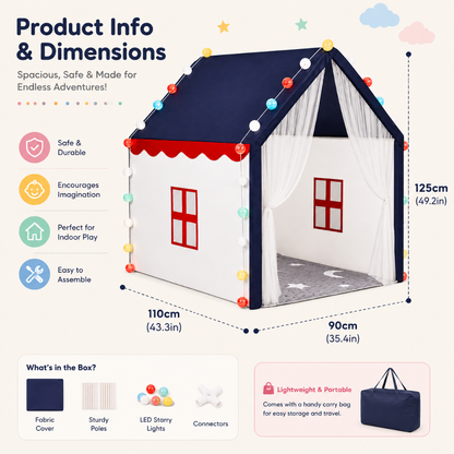 Little Teekie Portable Kids Playhouse Tent