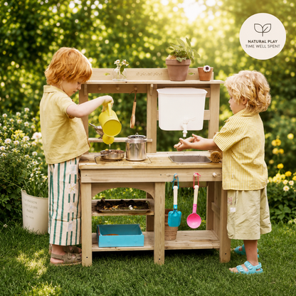 Little Teekie Outdoor Wooden Mud Kitchen