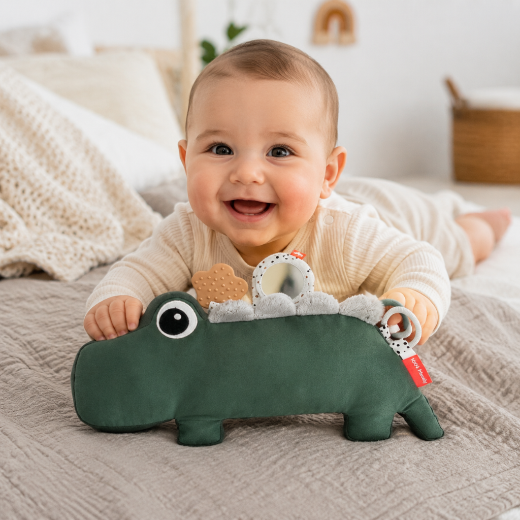 Little Teekie Crocodile Tummy Time Sensory Activity Toy