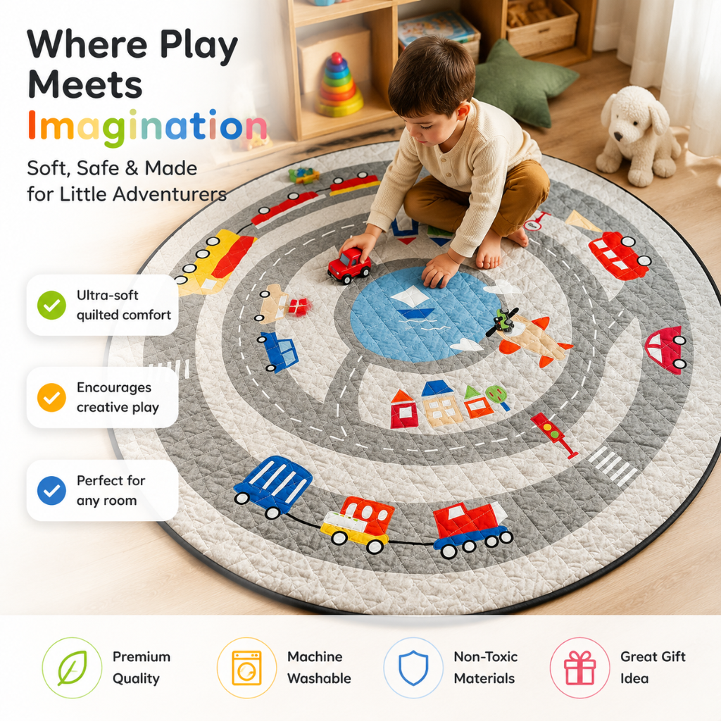 Little Teekie Road Adventure Baby Play Mat