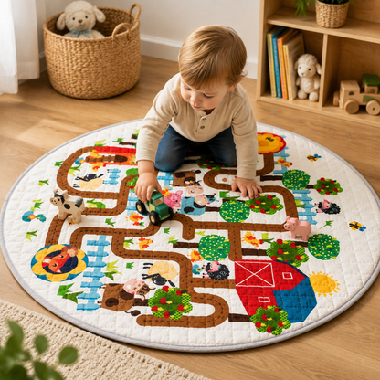Little Teekie Farm Maze Baby Play Mat