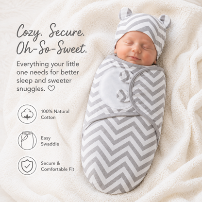 Little Teekie Adjustable Baby Swaddle Wrap Set