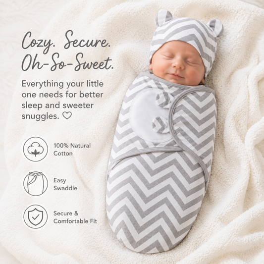 Little Teekie Adjustable Baby Swaddle Wrap Set