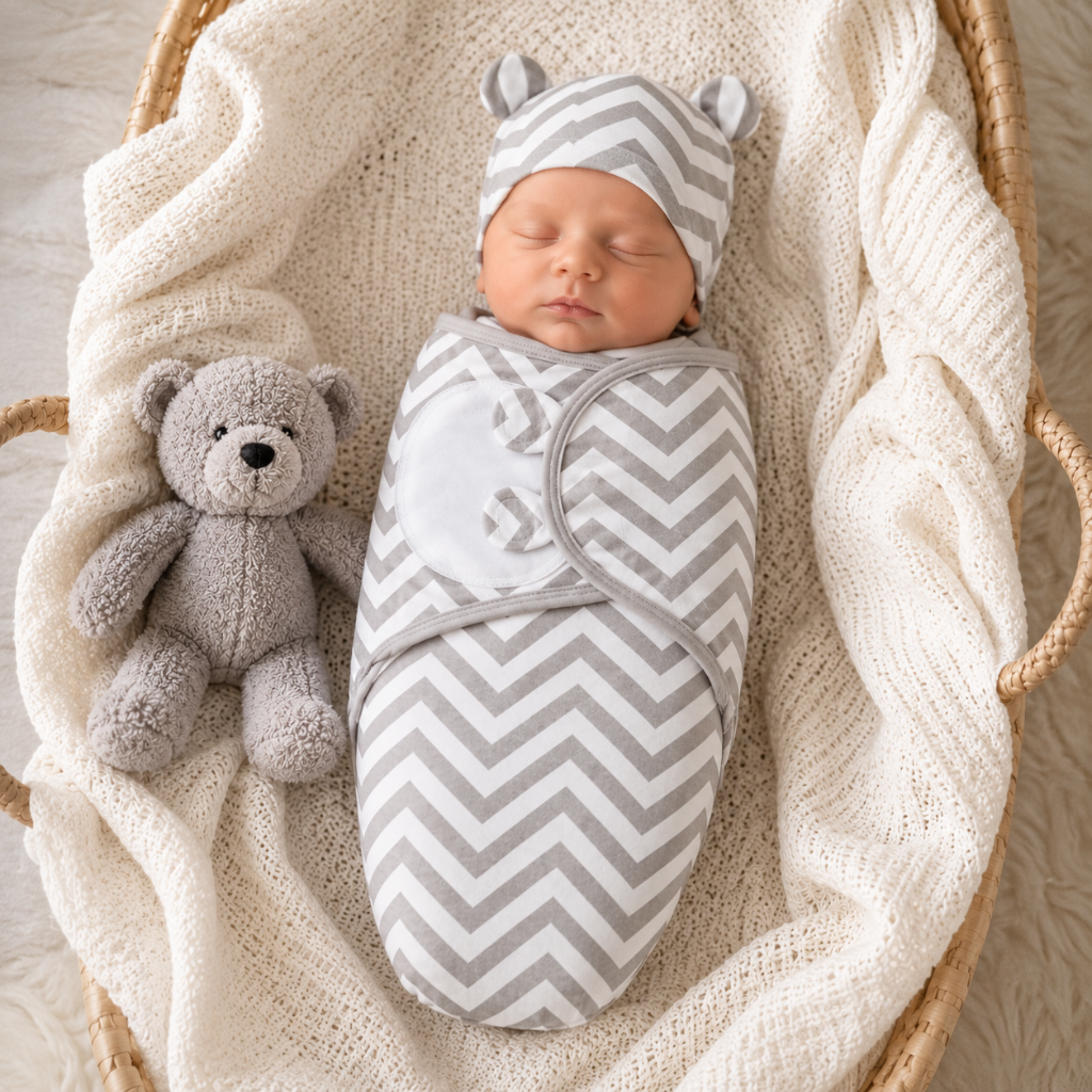Little Teekie Adjustable Baby Swaddle Wrap Set