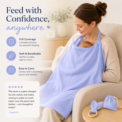 Little Teekie Breathable Muslin Nursing Cover