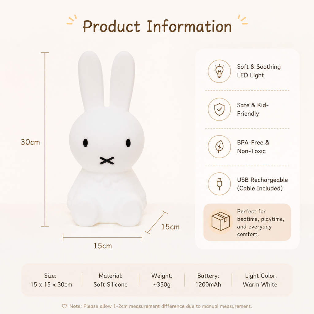 Little Teekie Bunny Night Light Lamp