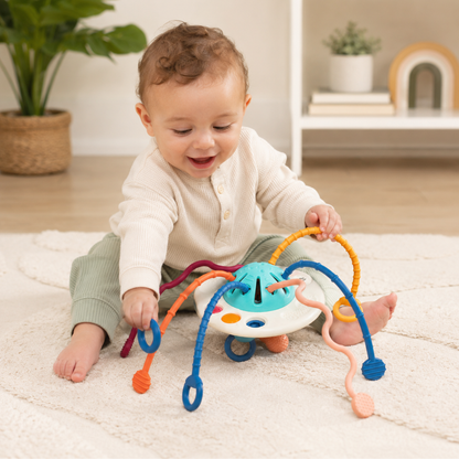 Little Teekies Sensory Pull and Teethe Toy for Babies