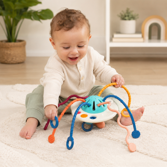 Little Teekies Sensory Pull and Teethe Toy for Babies