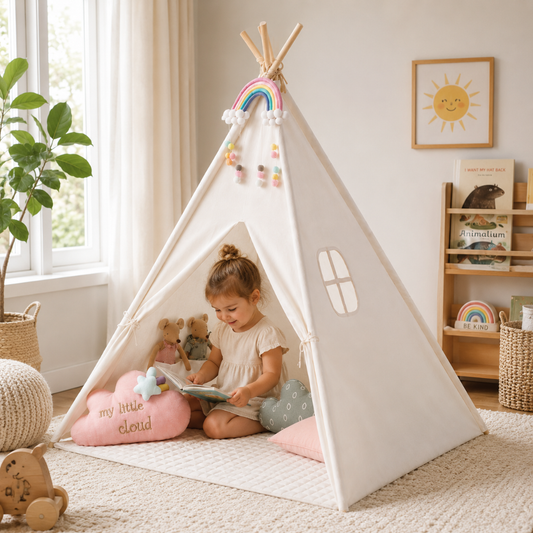 Little Teekies Kids Teepee Play Tent with Mat