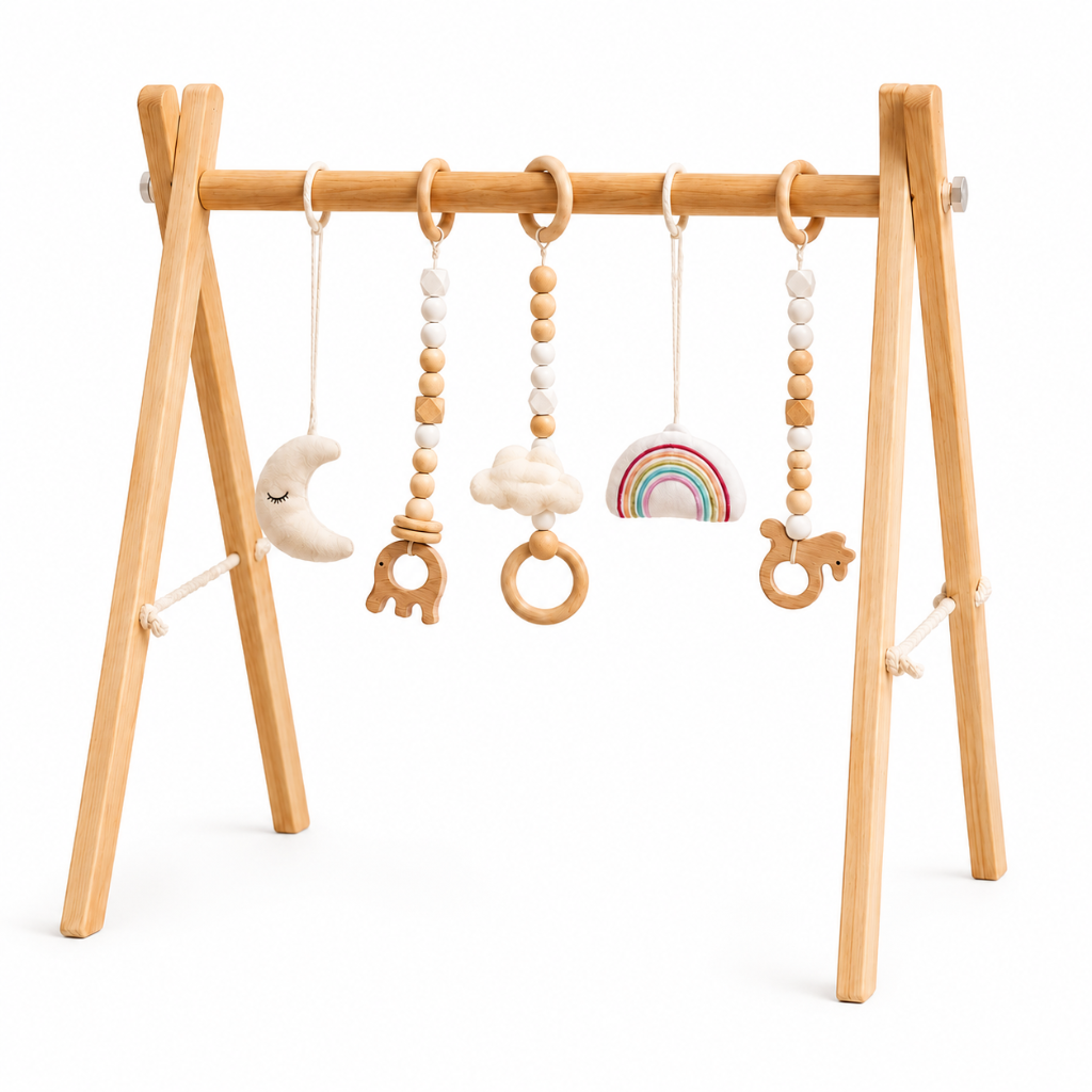 Little Teekie Wooden Baby Play Gym Activity Frame