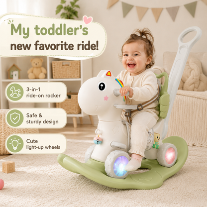 Little Teekie 5-in-1 Baby Rocking Horse Walker