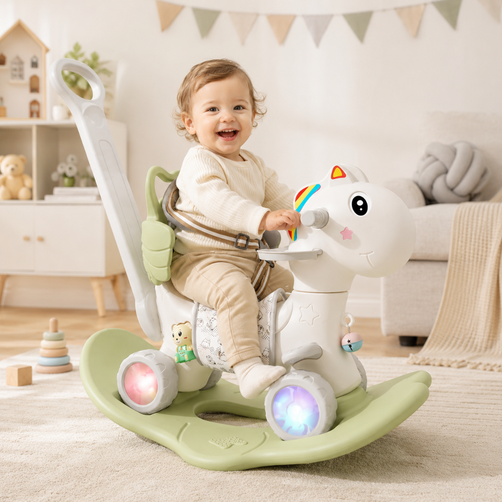 Little Teekie 5-in-1 Baby Rocking Horse Walker