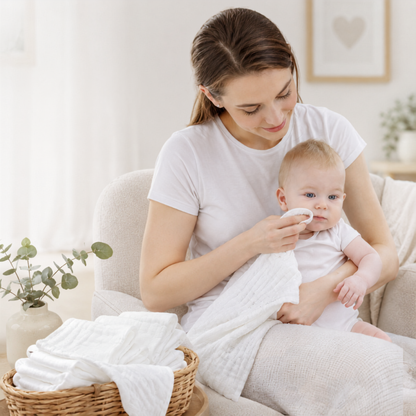 Little Teekie Soft Muslin Baby Burp Cloths