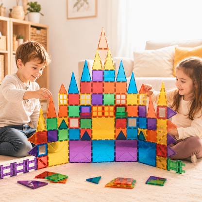 Little Teekie Magnetic Building Tiles Creative Construction Set