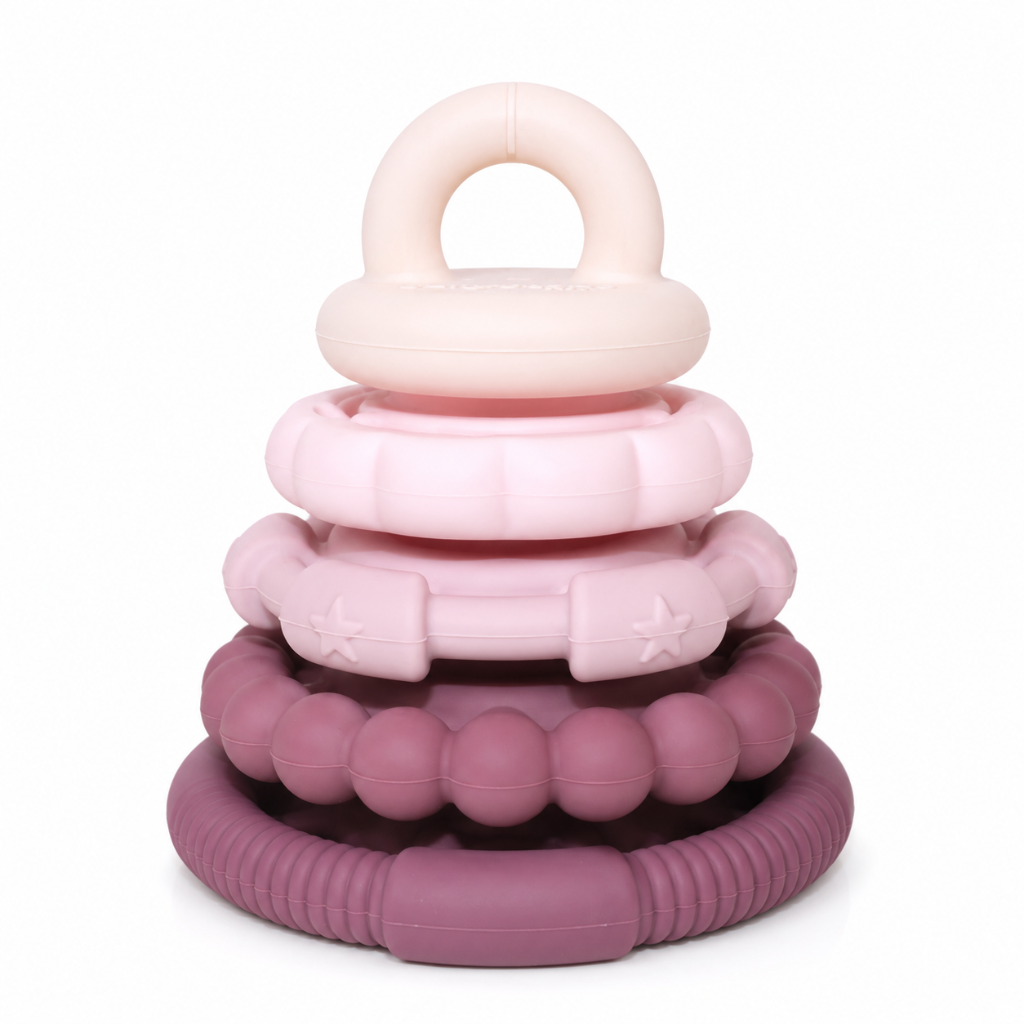 Little Teekie Rainbow Silicone Stacking Teether