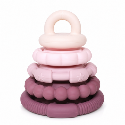 Little Teekie Rainbow Silicone Stacking Teether
