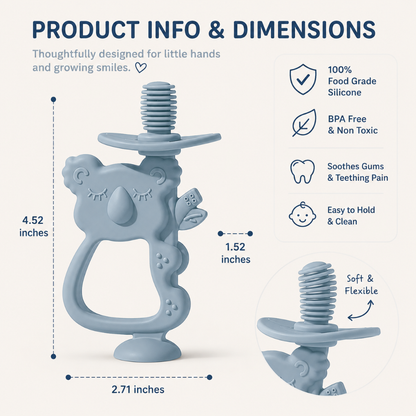 Little Teekie Koala Silicone Teether & Pacifier
