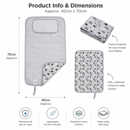 Little Teekies Portable Waterproof Baby Changing Mat