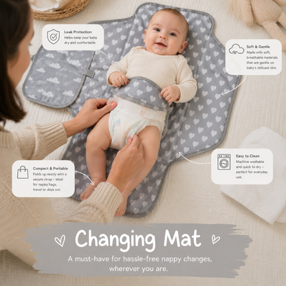Little Teekies Portable Diaper Changing Mat For Babies