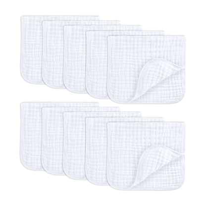 Little Teekie Soft Muslin Baby Burp Cloth Set