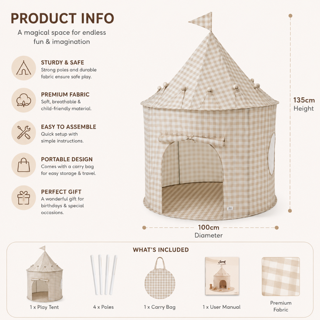 Little Teekies Kids Indoor Play Tent House