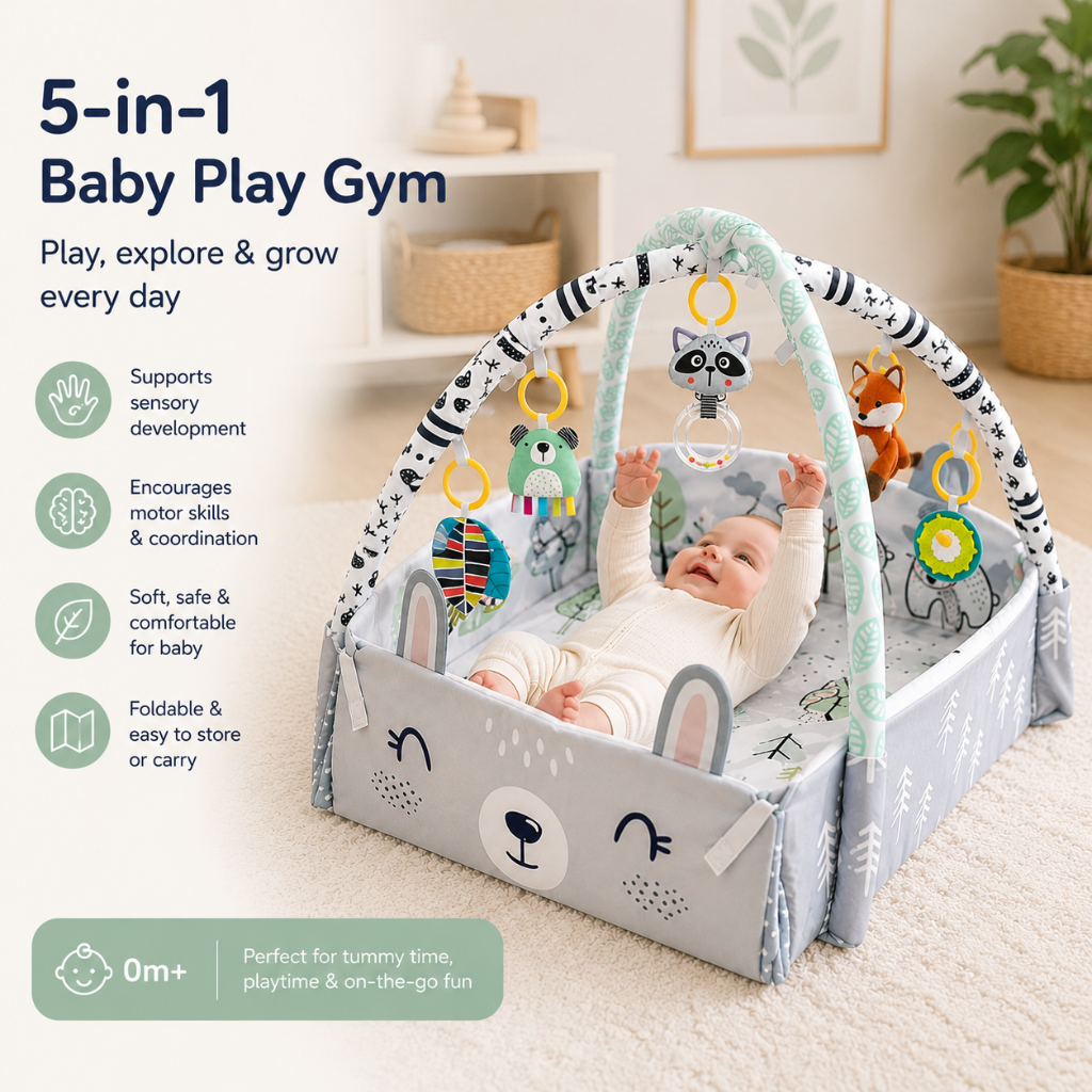 Little Teekie Stage-Based Baby Activity Play Gym Mat