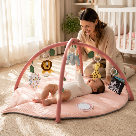 Little Teekie Leaf Shape Baby Play Gym Activity Mat
