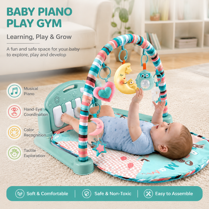 Little Teekie Baby Piano Play Gym Activity Mat