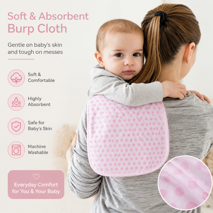 Little Teekie Soft Baby Burp Cloth Set
