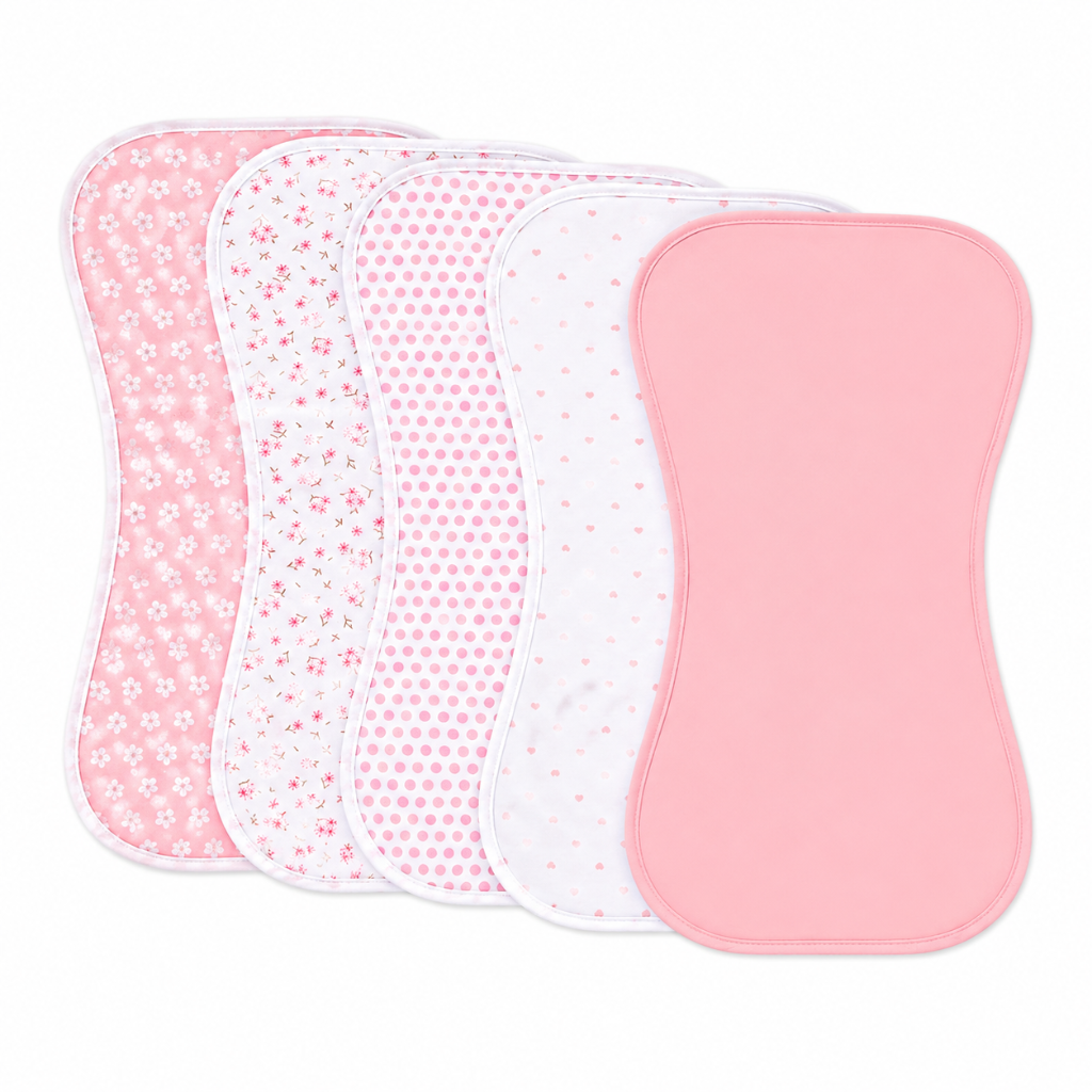 Little Teekie Soft Baby Burp Cloth Set