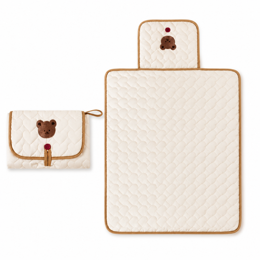 Little Teekie Bear Baby Diaper Changing Pad Travel Bag
