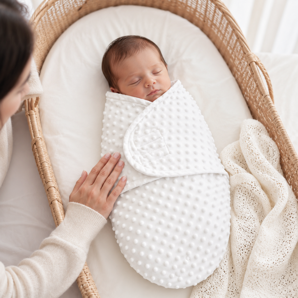 Little Teekie Newborn Anti-Startle Bean Swaddle Blanket